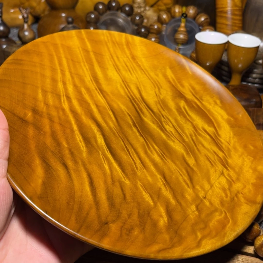 金丝楠满花纹水果盘