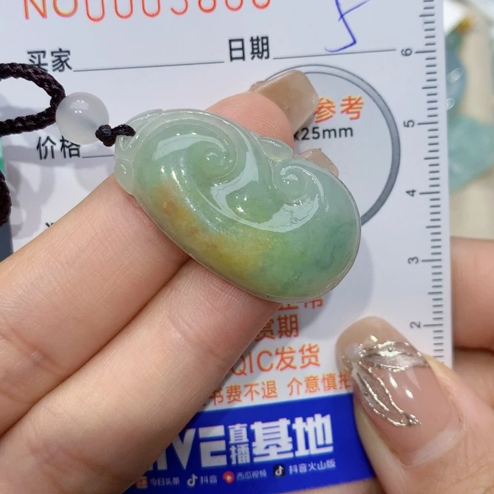 翡翠未镶嵌颈饰如意