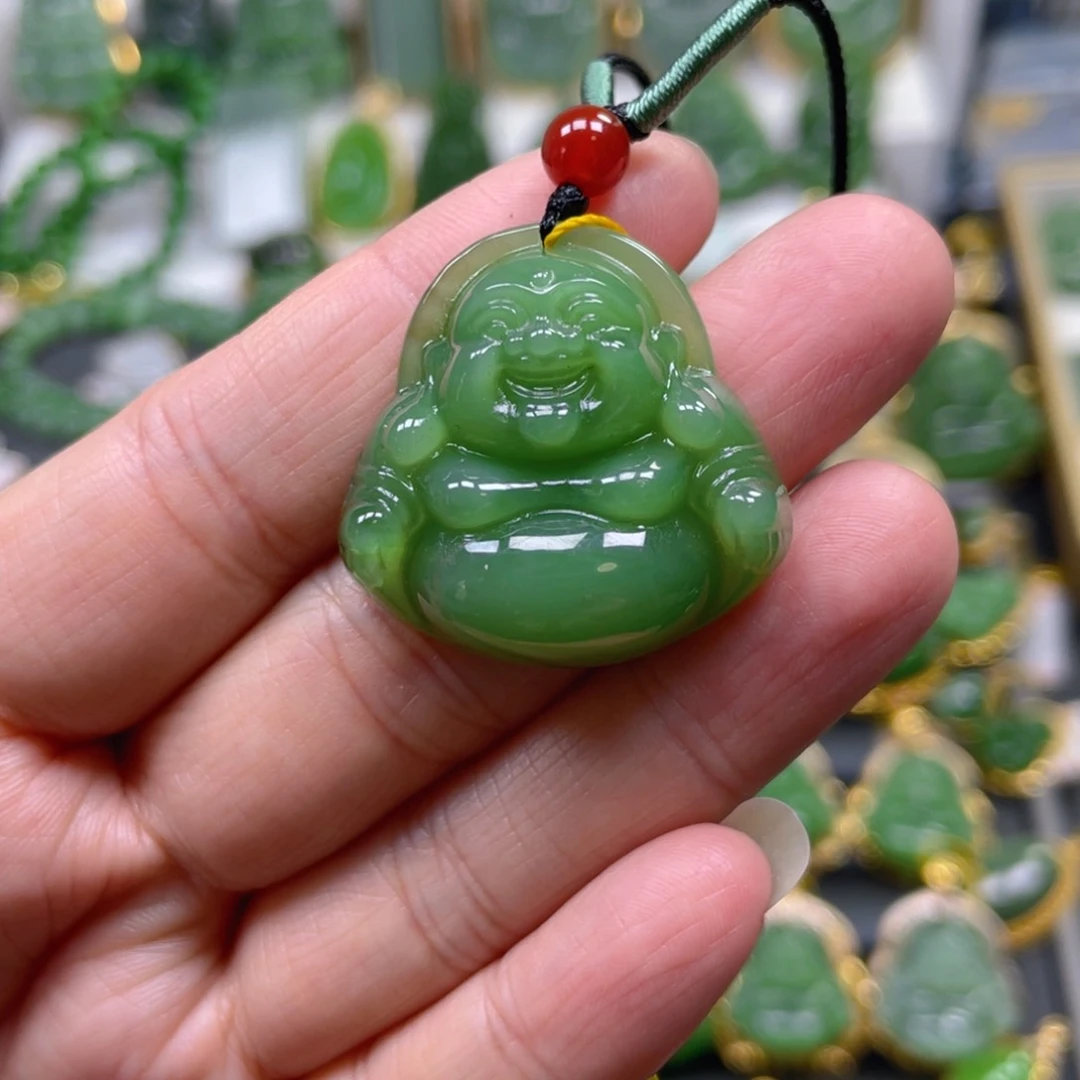 和田玉（碧玉）吊坠(不含链)未镶嵌