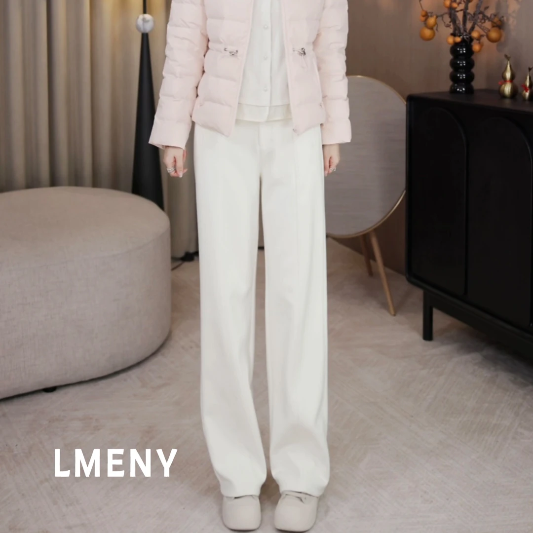 LMENY“羊毛窄窄裤”好穿到舍不得脱~一字袋羊毛窄版直筒裤25DK001