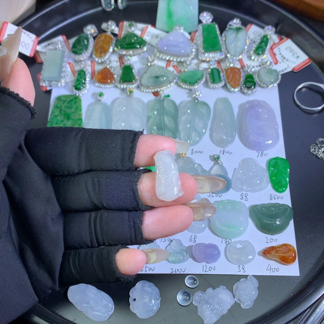 翡翠未镶嵌吊坠(不含链)竹节节节高升