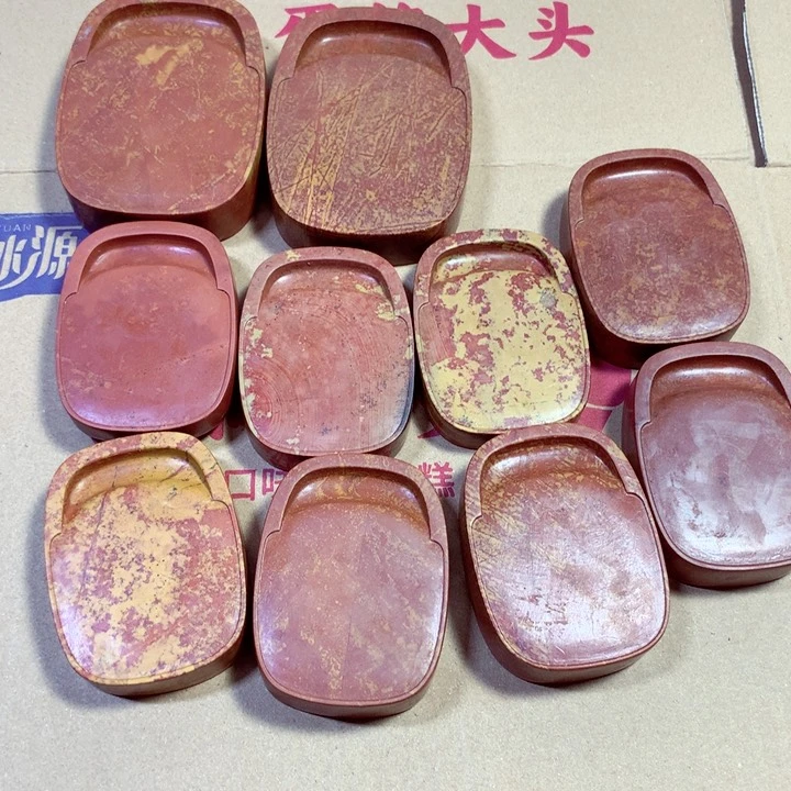 石材杜****河红丝砚