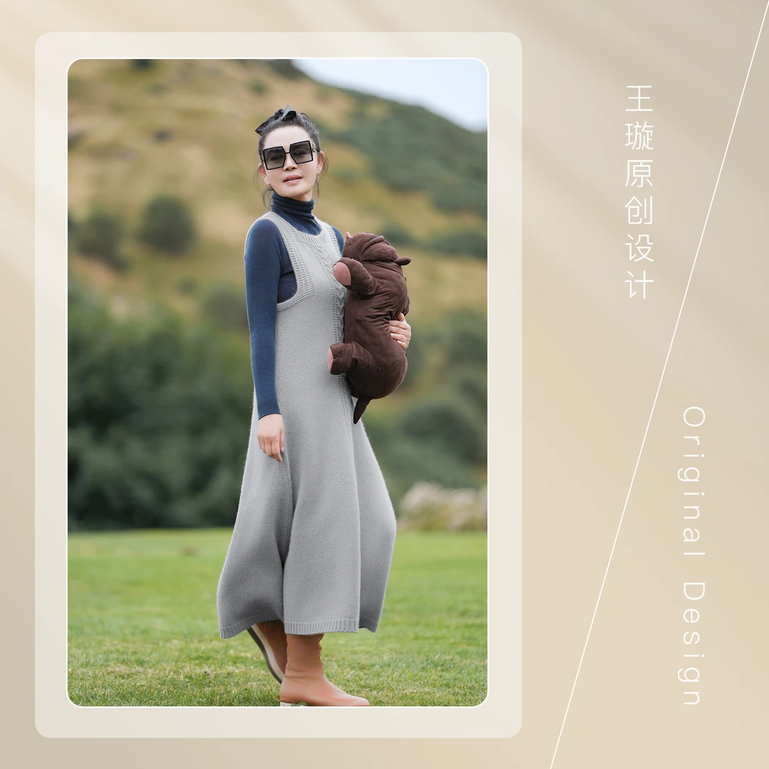 璇知物庄园无袖连衣裙王璇原创设计