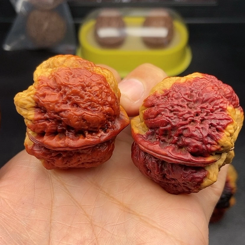 【闪购商品】把件文玩核桃40尺蝴蝶蟾