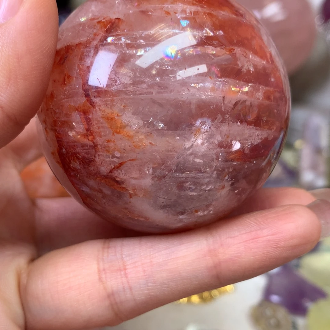 紫晶珠宝半成品未镶嵌水*胶花球