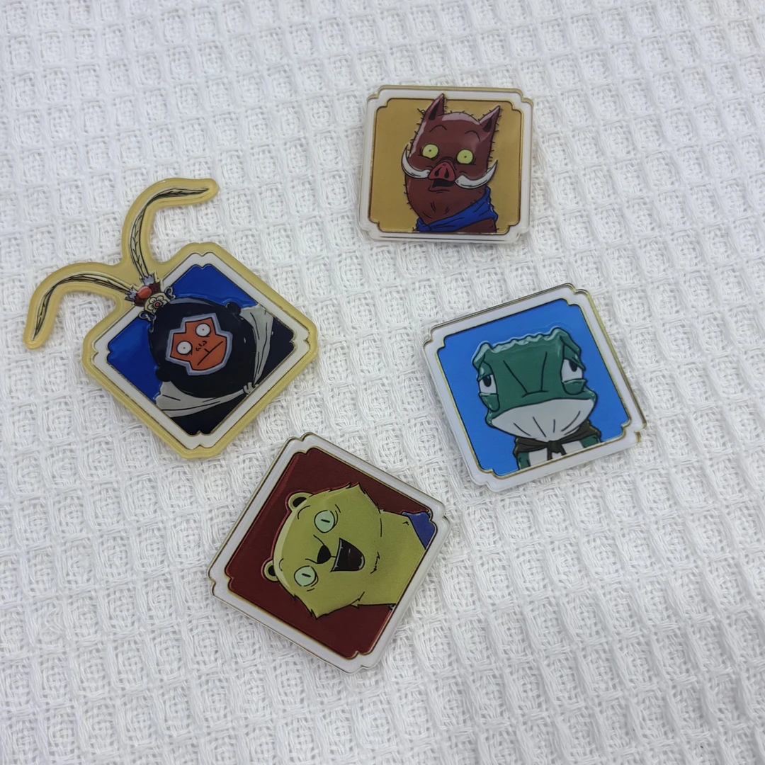 【进账】浪浪山小妖怪X瑞幸周边亚克力冰箱贴小猪妖磁贴摆件装饰