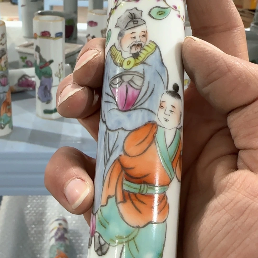 瓷片摆件手绘瓷器全部处理