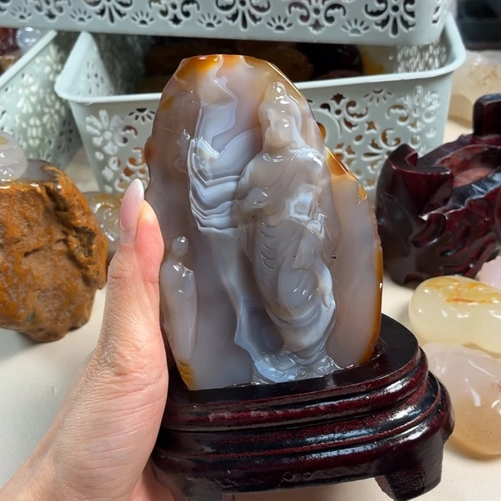 玛瑙/玉髓未镶嵌吊坠(不含链)