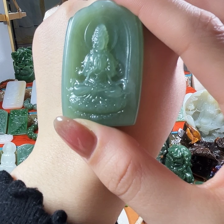 和田玉（碧玉）未镶嵌挂件