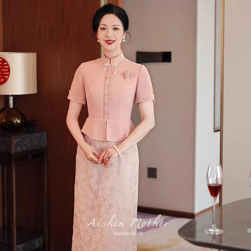 艾诗霓【柏拉图】喜婆婆婚宴礼服2025新款喜婆婆婚宴妈妈装冬季