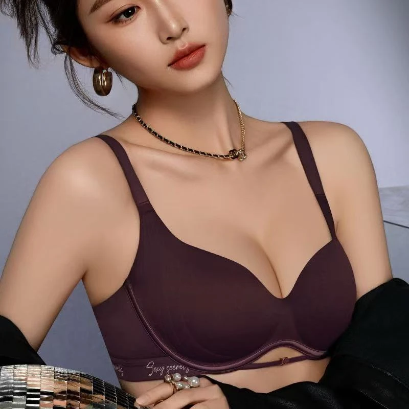 恩熙·无钢圈薄款聚拢文胸夏季大码女士美背内衣运动显胸小2212#