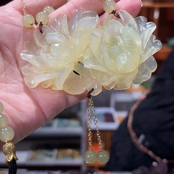 未镶嵌岫玉毛衣链