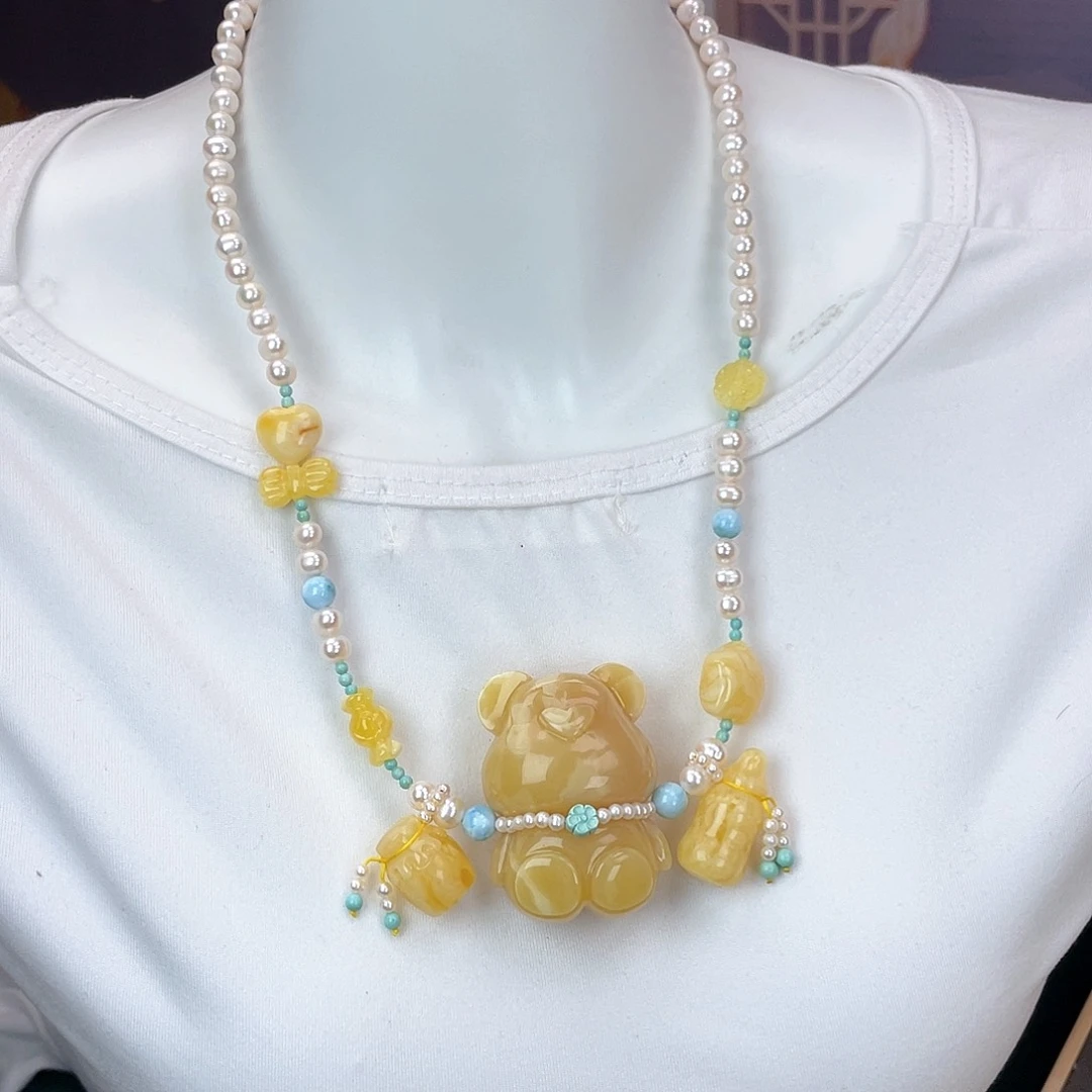 琥珀裸石未镶嵌蜜蜡