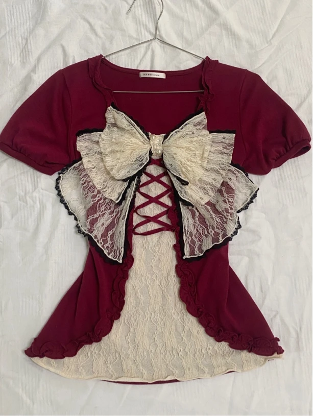 三个野猪古着夏天古早味奈奈风上衣