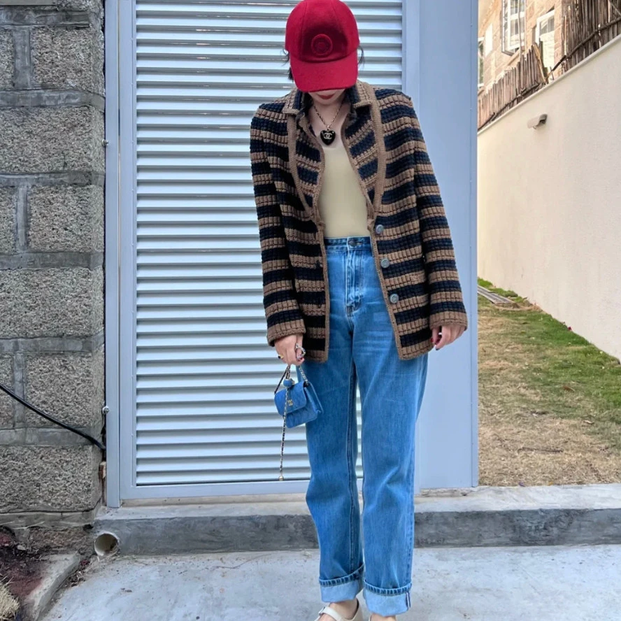 99新 Chanel/香奈儿 针织开衫外套/34码/XspA4337