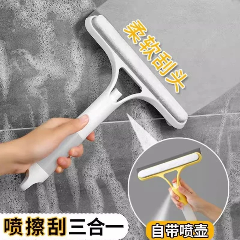 擦玻璃神器家用玻璃刮三合一刮水板保洁专用清洁镜子工具刮刷两用
