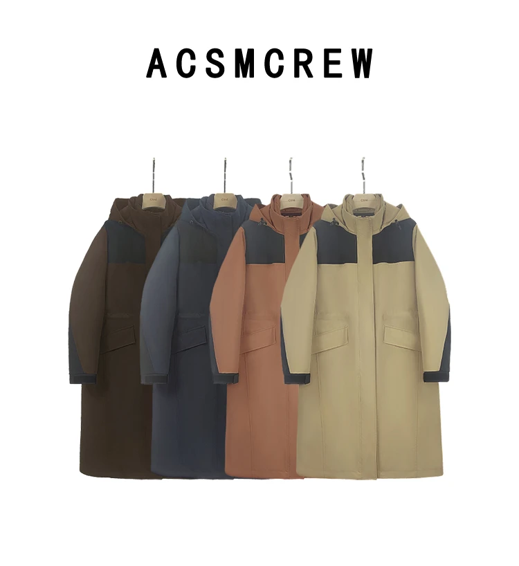 ACSMCREW丨City Walk时尚运动轻户外经典撞色冲锋衣羽绒服LD398