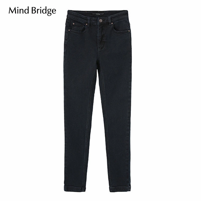 Mind Bridge/心桥简约修身百搭牛仔裤MB822-MVDP722HDN