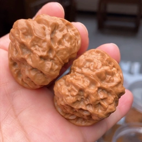 文玩核桃吊坠金蟾40精修