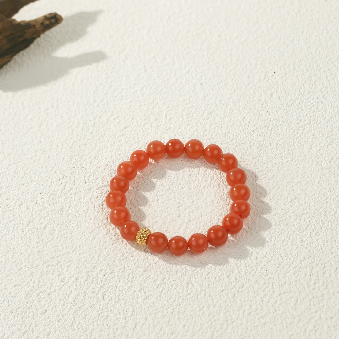 【富贵命·冰红】南红手串（天然珠宝多样性发其一）