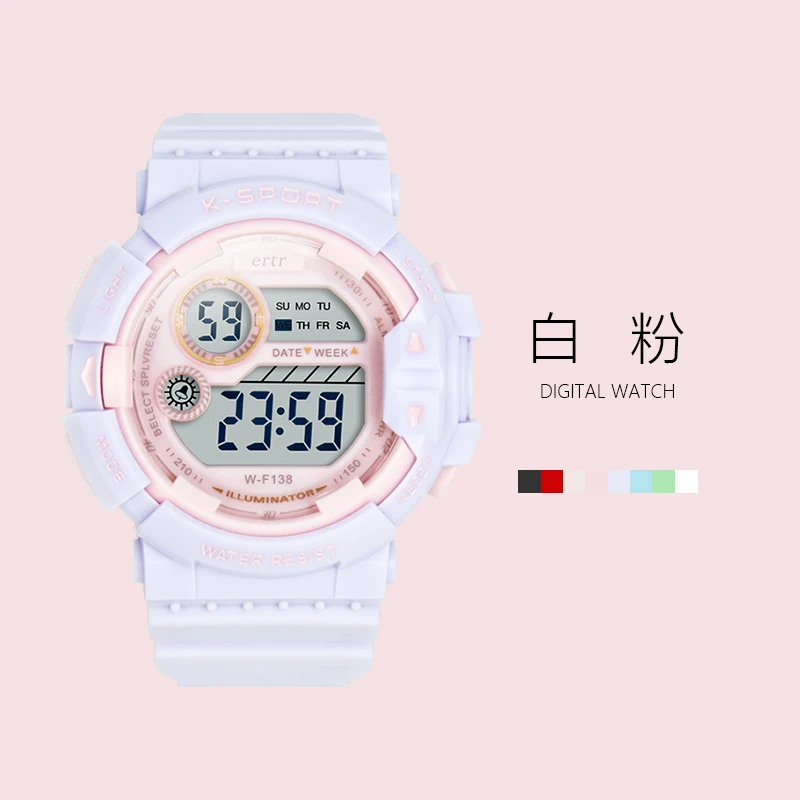 2025年儿童手表只看时间女孩初中学生小学生专用女童防水简约电子