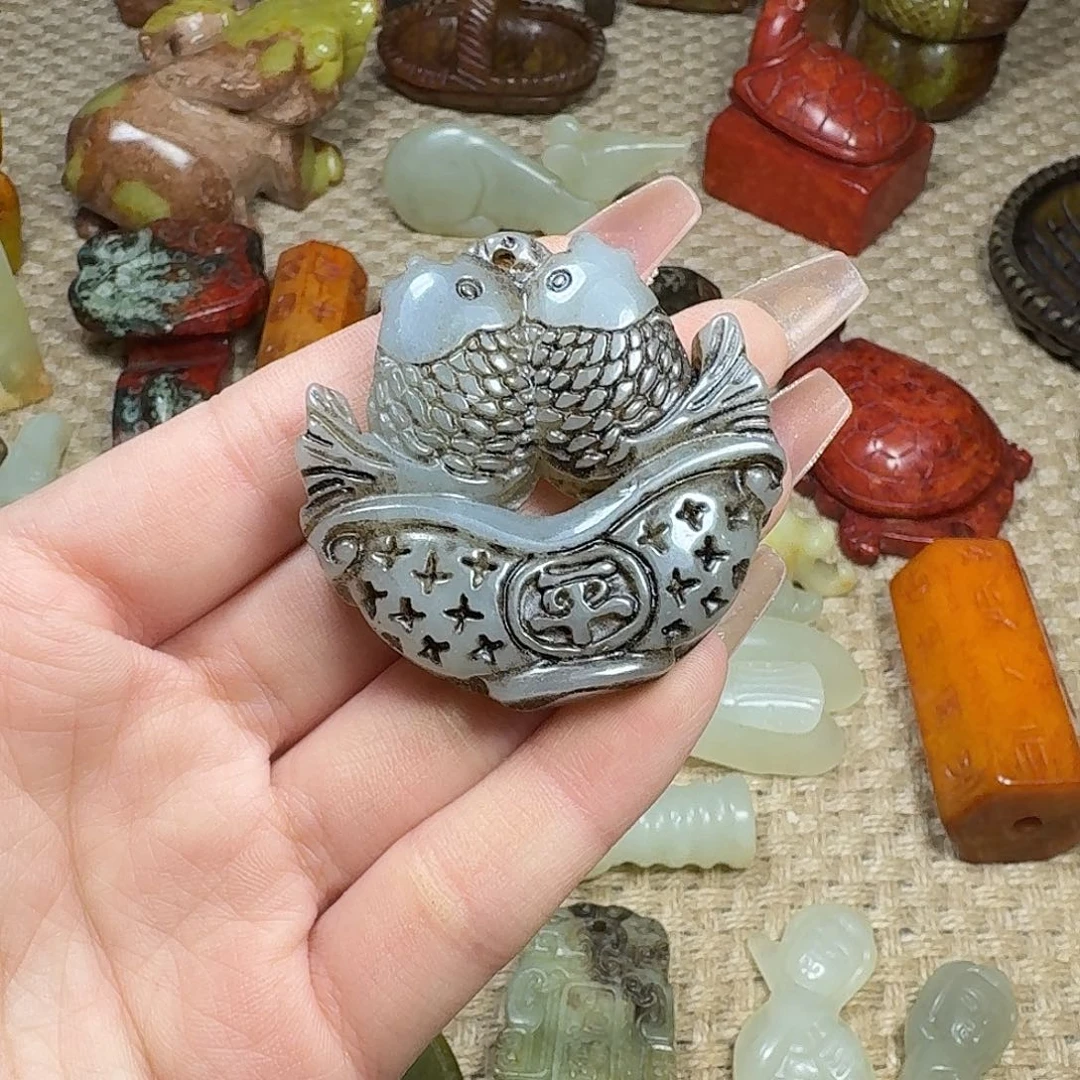 白玉菩提吊坠挂件