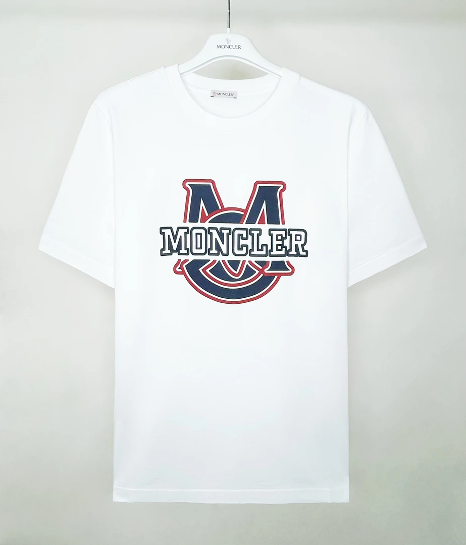 未使用 MONCLER 25春夏 大M帽子白色短袖 8C00006