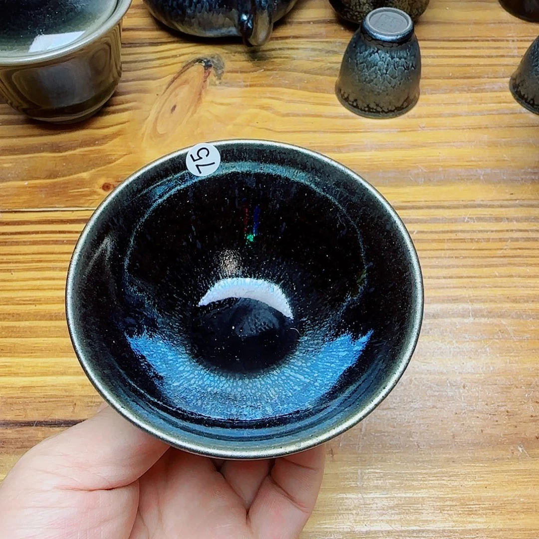 茶盏建窑建盏茶器偏底