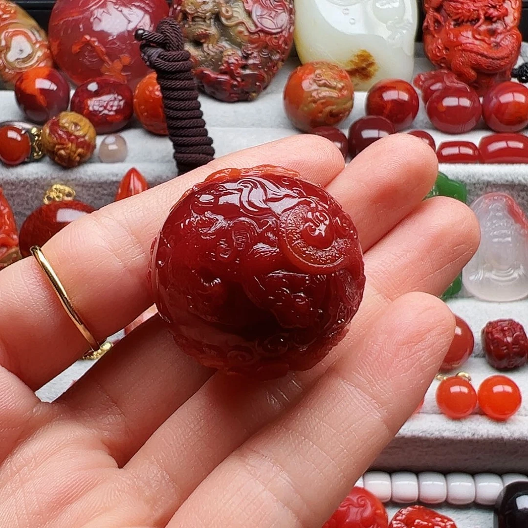 南红玛瑙未镶嵌珠宝半成品