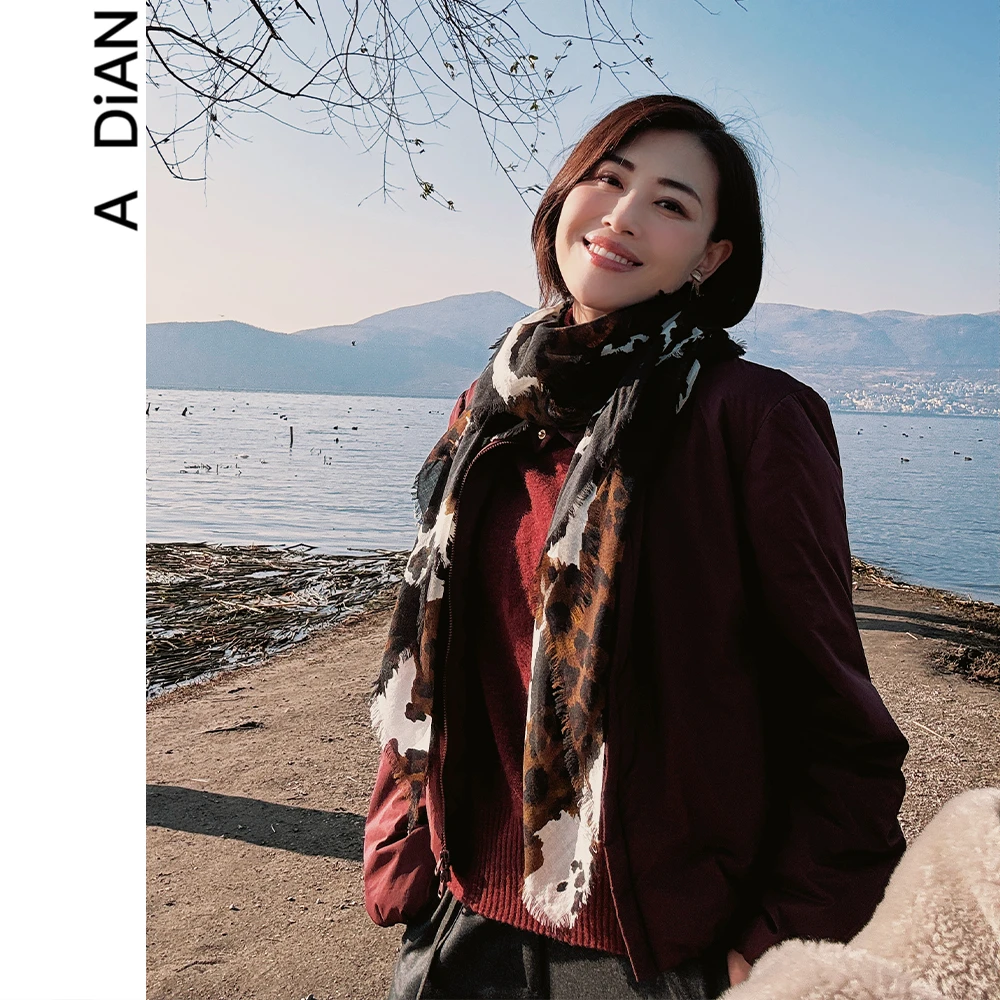 早春<侘寂北岛>立领棉服外套合身版型长袖时尚百搭休闲气质风