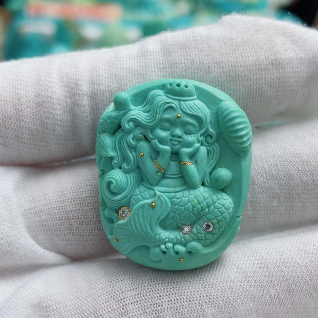 绿松石未镶嵌珠宝奇石