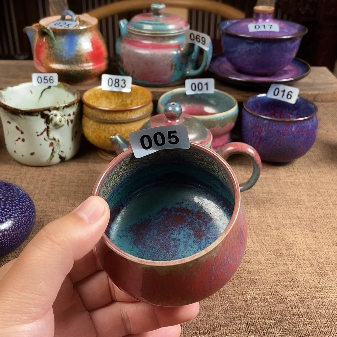 瓷片钧瓷茶壶茶具