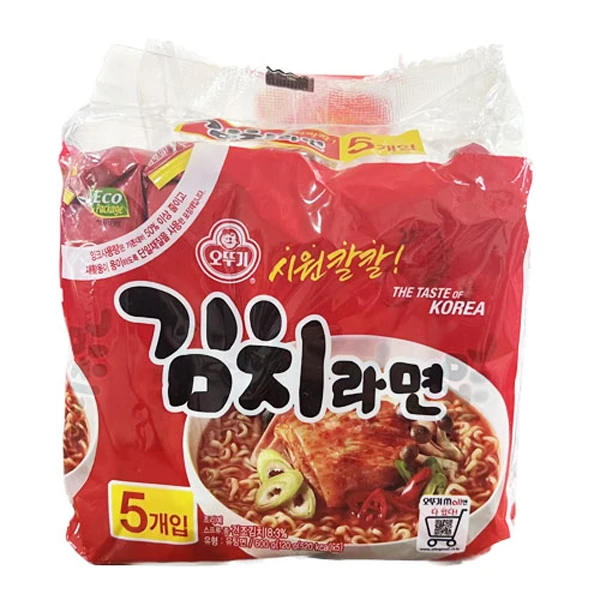 韩国进口不倒翁辣白菜拉面泡面方便面泡菜口味辣味泡面