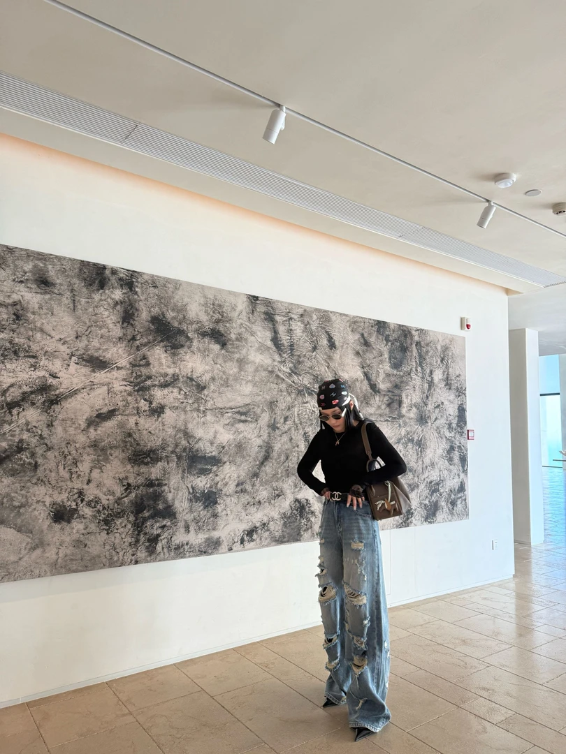 巴黎风重工嘻哈高街破坏牛仔裤25BL2500