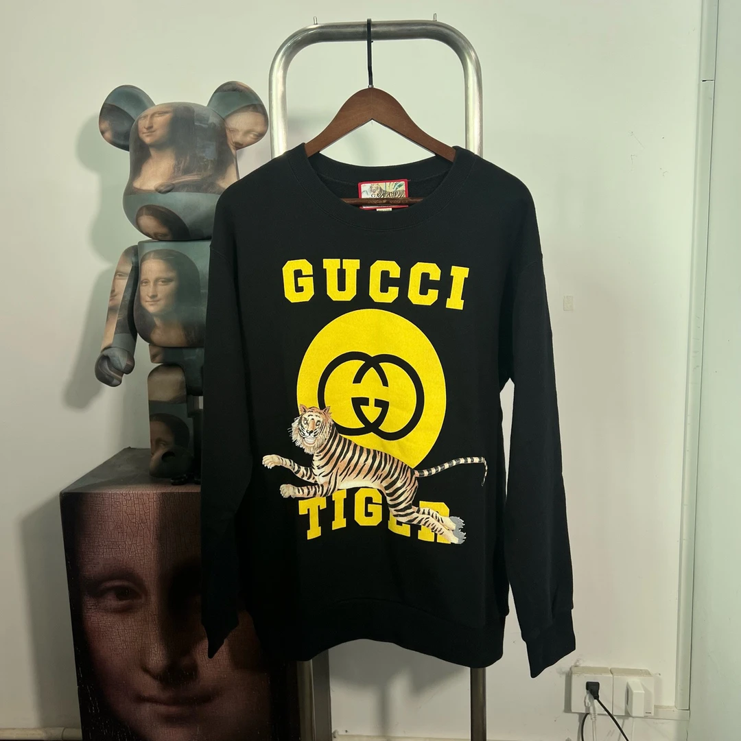 99新 GUCCI/古驰 老虎logo卫衣 w2203尺码：M 衣长70 胸围61