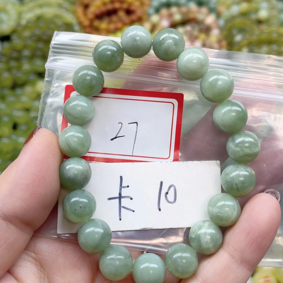 未镶嵌蛇纹石玉手链