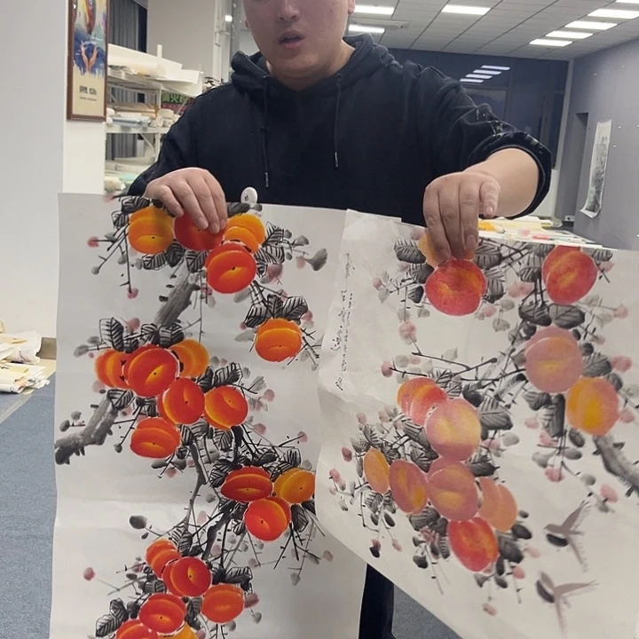 国画绘画作品多次