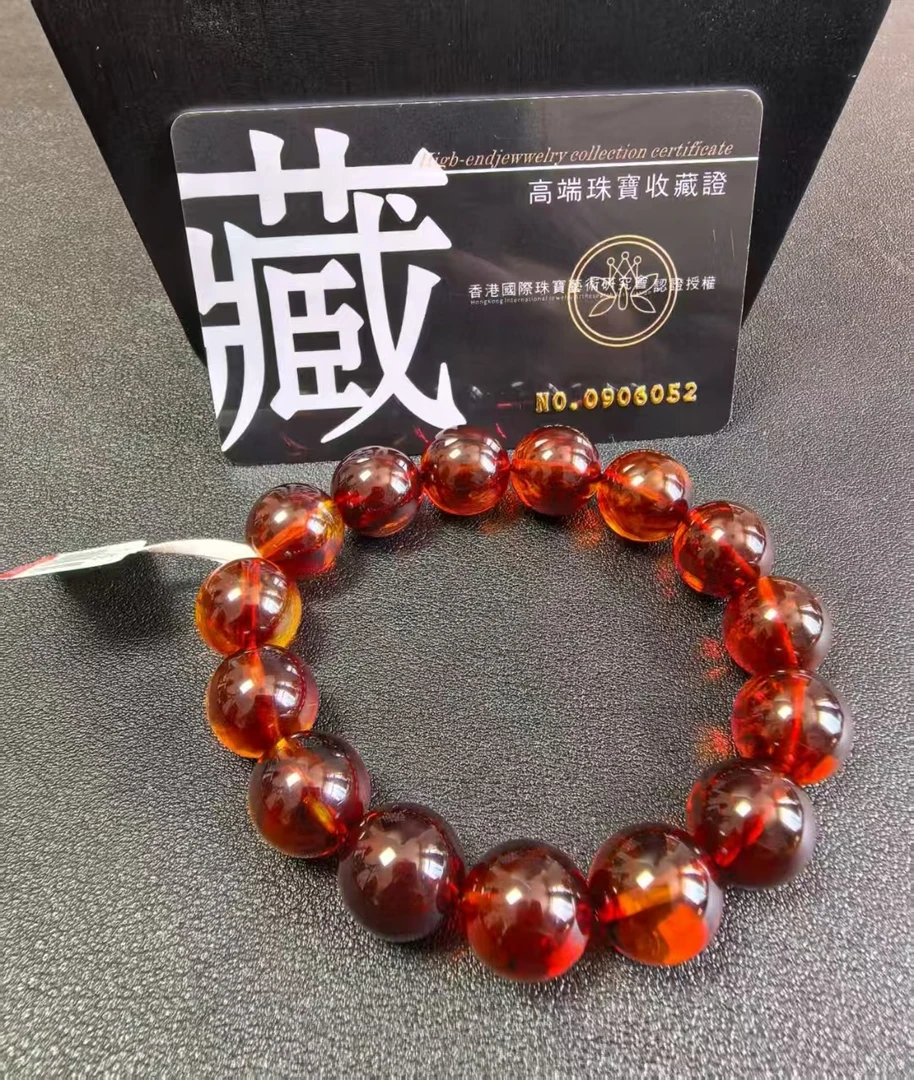 非金属珐琅手链 【甄选正品】血药泊手串