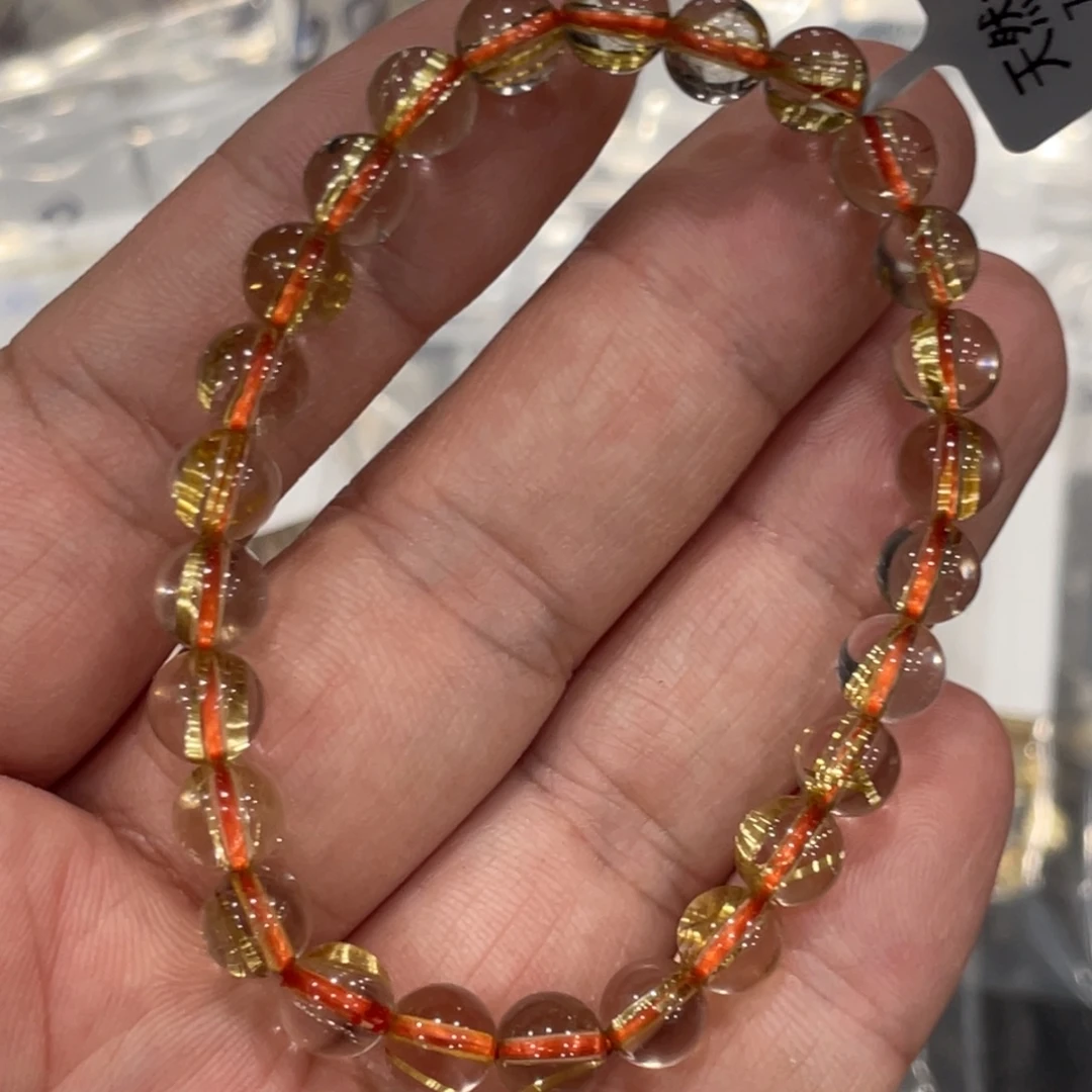 未镶嵌手链水晶aaa0387钛晶