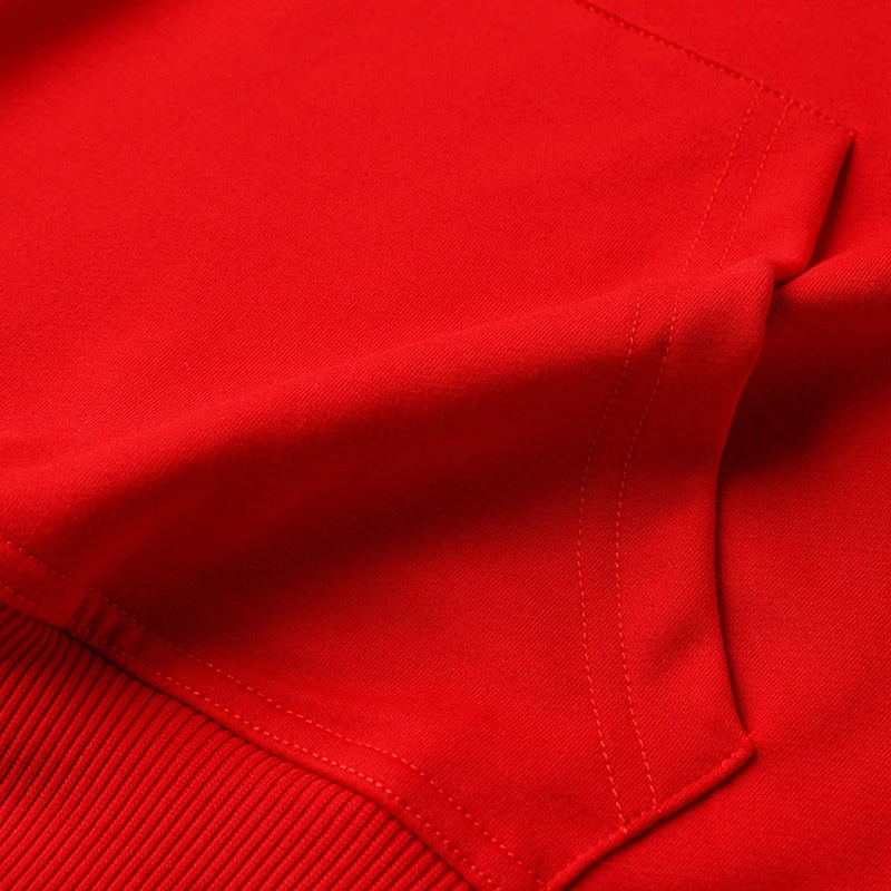 图案斜纹长袖卫衣LOGO印嘻哈加大宽松套头连帽插肩纯色彩虹可印制