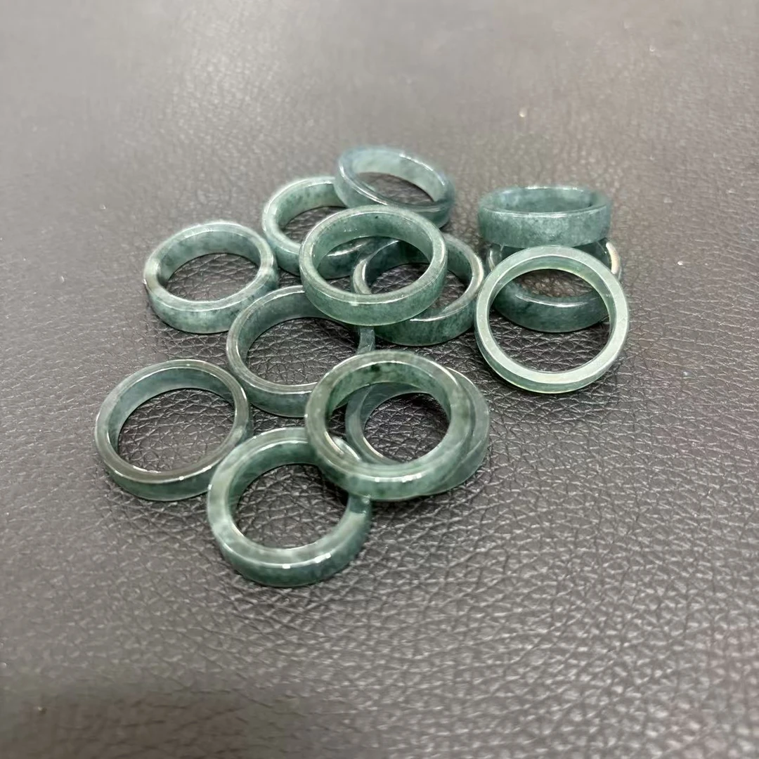 天然翡翠A货戒圈多样性发其一c455-1