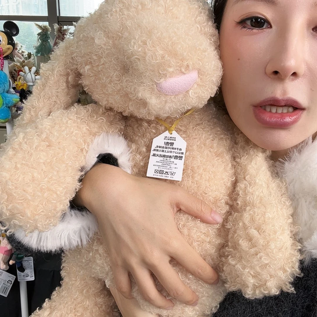 ****特毛绒752号卷毛51兔子