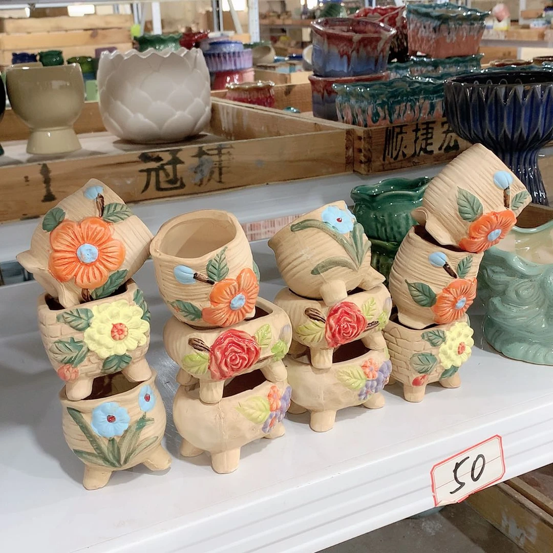 陶瓷陶瓷多肉花盆特价