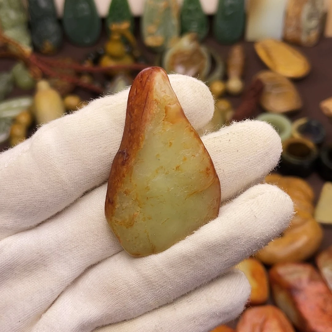 岫岩河磨玉（透闪石质玉）未镶嵌颈饰
