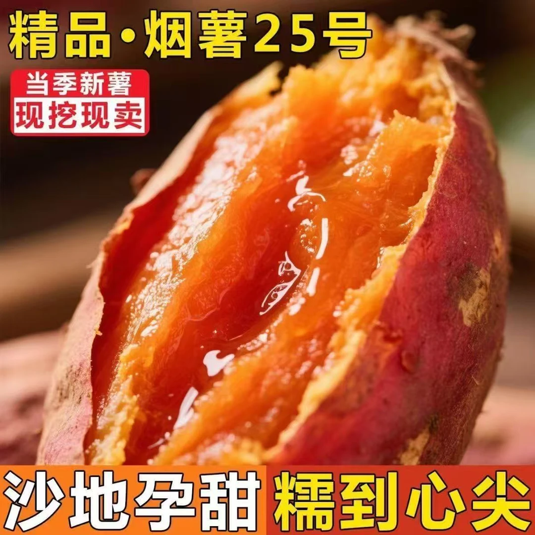 正宗烟薯25号红薯糖心红薯新鲜农家沙地番薯烤地瓜