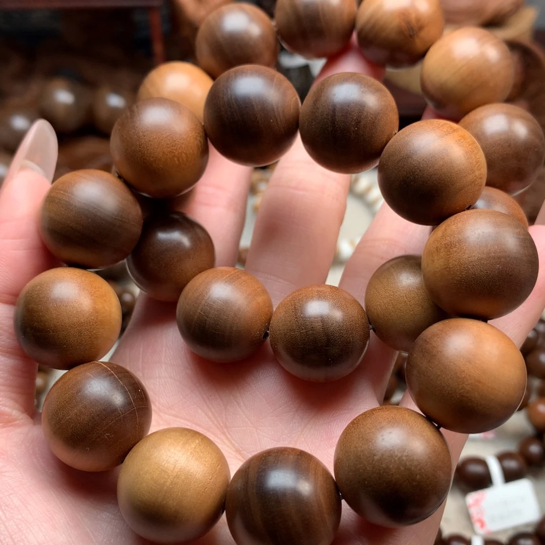 檀香木手串/手链老山檀香2.0奶香黑肉微瑕