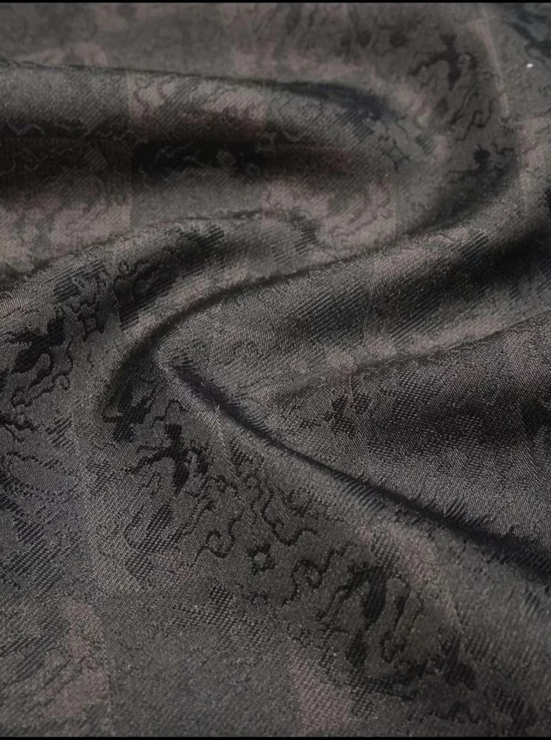 140门幅上久楷【方方纹】真丝非遗宋锦新中式旗袍外套连衣裙面料