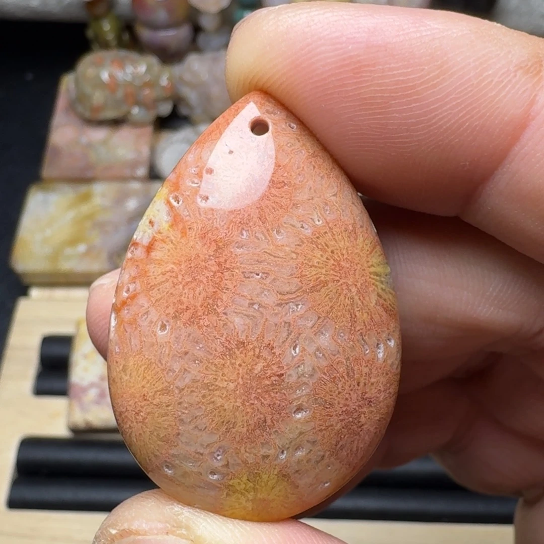 硅化玉未镶嵌纯天然色有机玉石保真色
