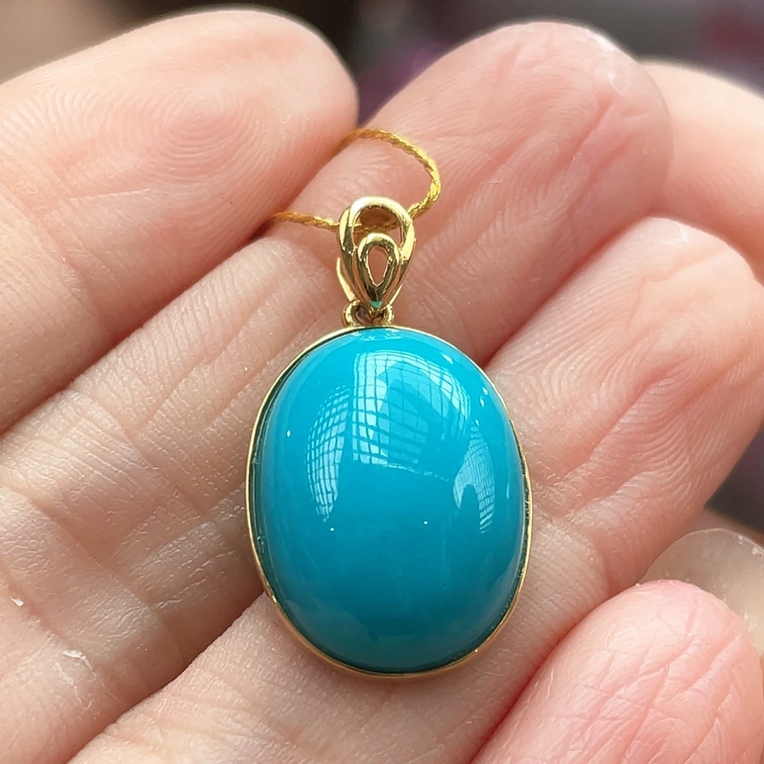 绿松石18K金镶嵌戒指