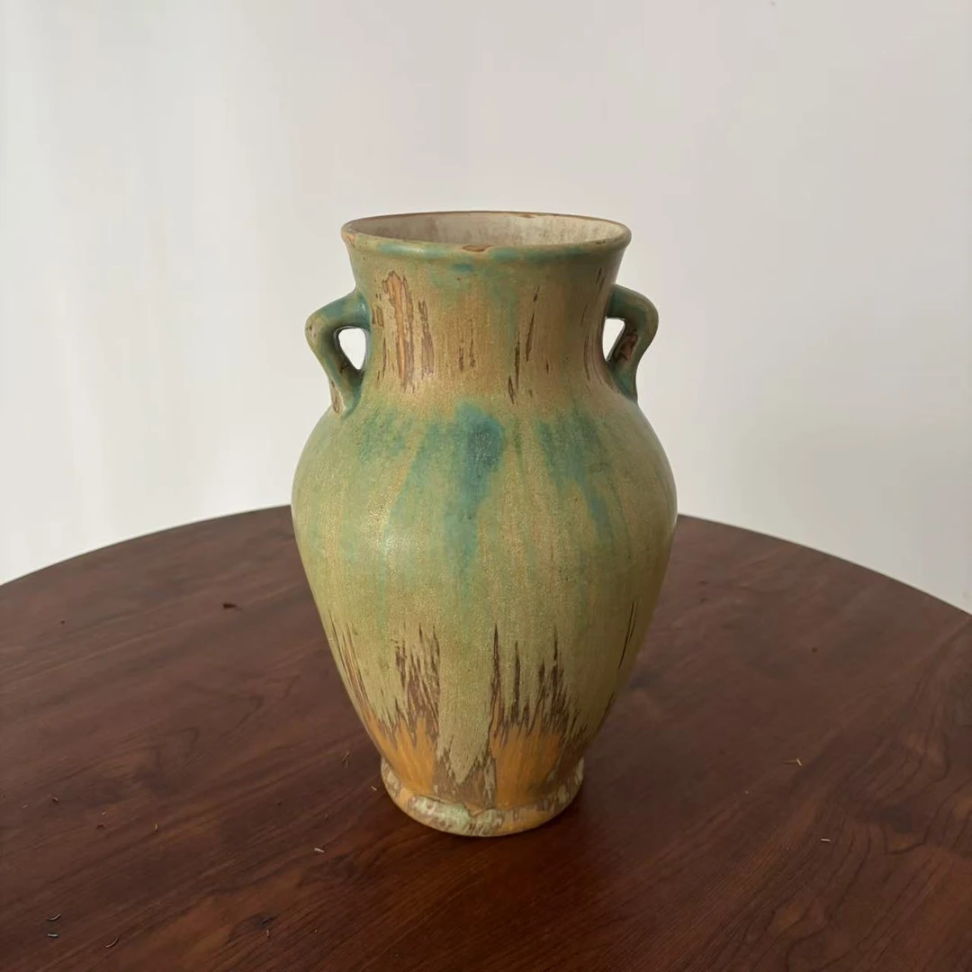 景德镇手工手绘窑变釉陶瓷花瓶B（搭配干花鲜花插花永生花）通用